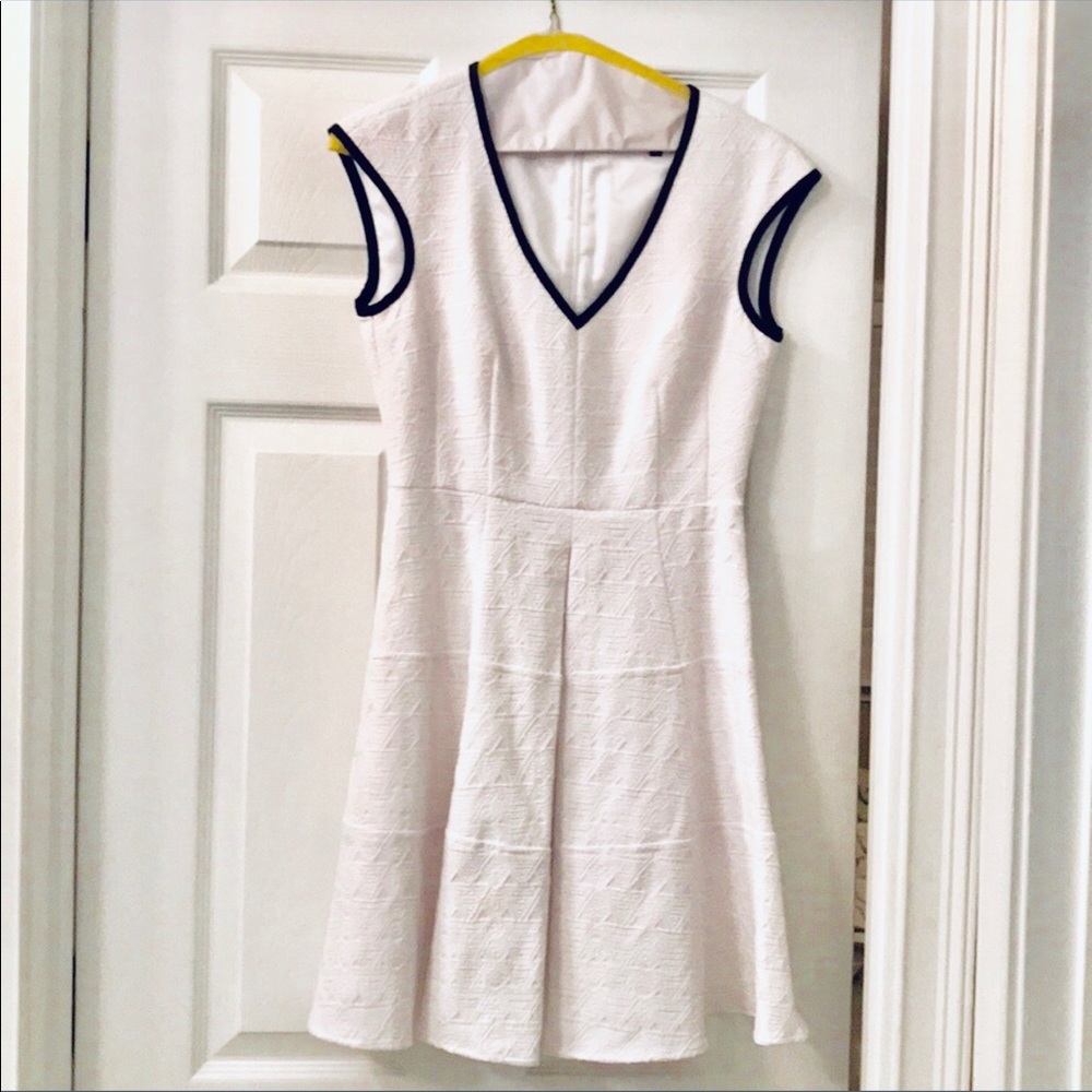 Nanette Lepore White Fit and Flare Dress, 0